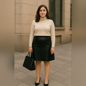 NWOT Jaclyn Smith Black Skirt Sz12